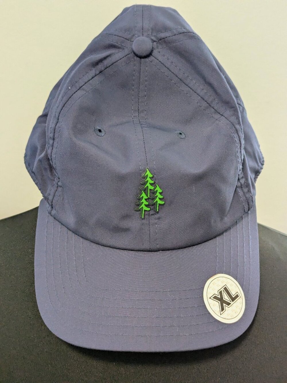 American Needle XL Navy Blue Texas Pine Trees Baseball Cap / Hat - NWT
